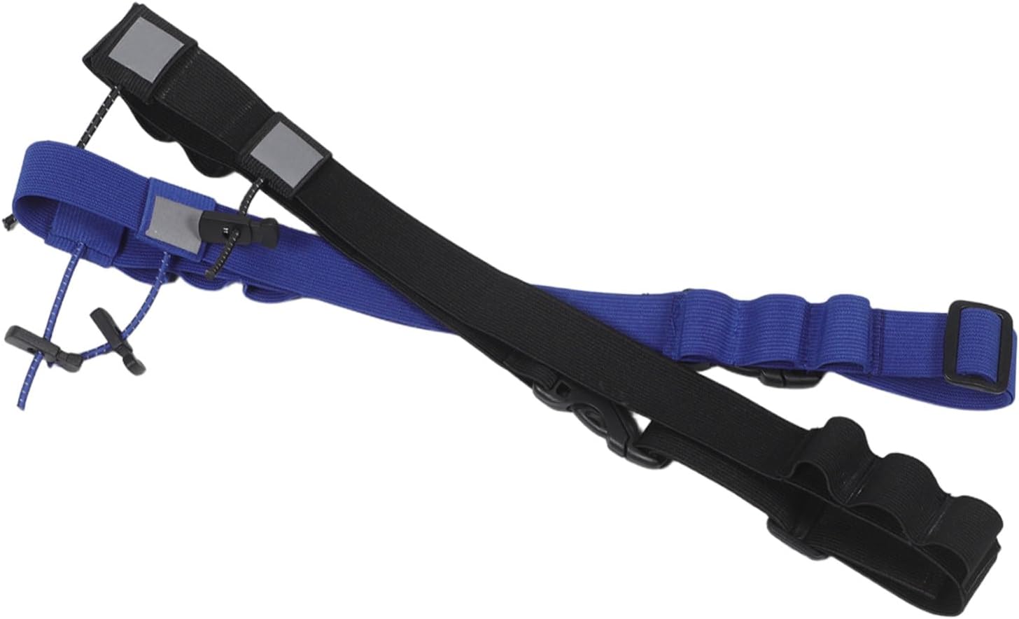 UPKOCH 2pcs Race Bib Holder Belt for Marathon and Trail Running, Lightweight Nylon with 6 Loops and Two Reflective Squares for Enhanced Visibility, Adjustable Elastic Cycling and Race
