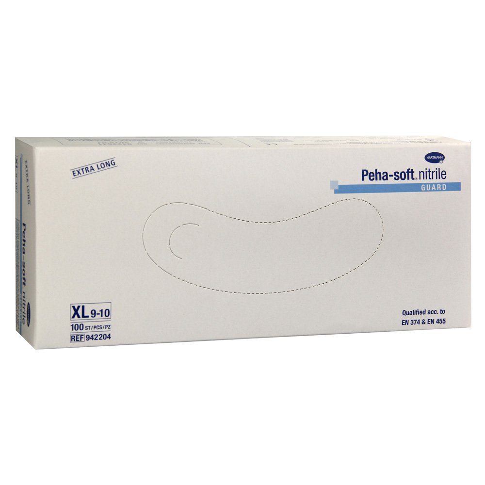 Hartmann Untersuchungshandschuhe Peha-soft nitrile guard, puder- u. latexfrei, 100 Stück Gewerbe, Industrie & Wissenschaft