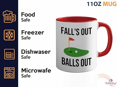 Miniatura 3 de Taza roja de golf de 2 tonos de 11 onzas – Fll's Out Ball's Out – Campo de golf Par Match Play Birdie Putt Golf Club Outoor Game Caddy