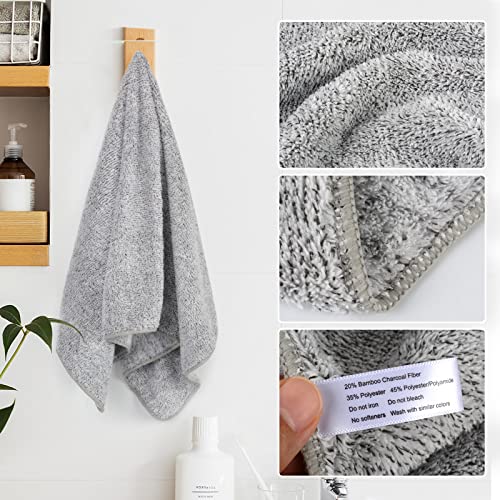 SINLAND Microfiber Hand Towel for Bathroom Super Soft Makeup Remover Cloth Washcloth for Home Spa Sports Face Cleansing Towel 40cmx76cm 3 Pack - Image 3