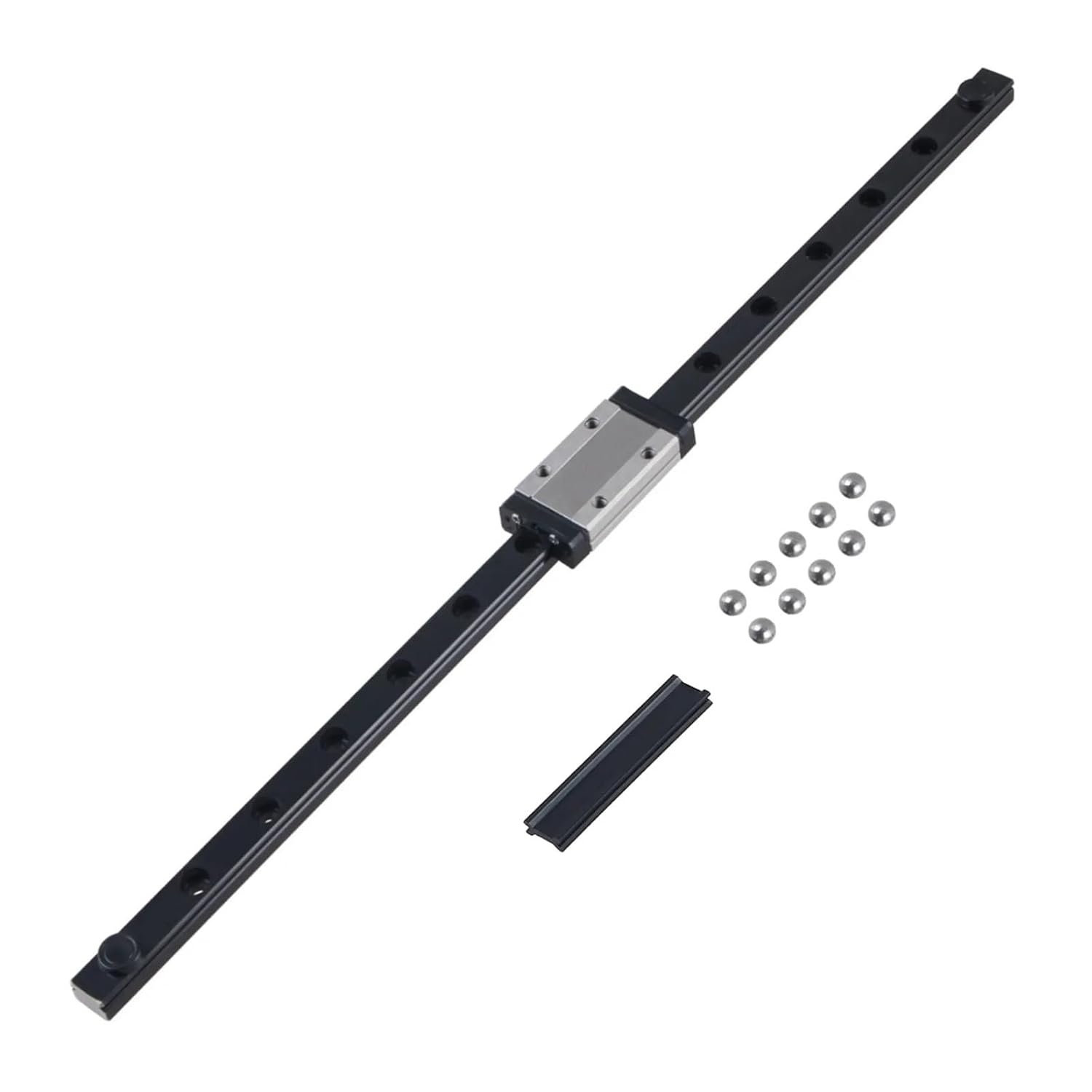 MGN MGN9 MGN12 Black Miniature Linear Rail Slide 250 300 350 400 450 500 600mm 1pc MGN12 Linear Guide+1pc MGN12H Carriage CNC(MGN9H,550mm)