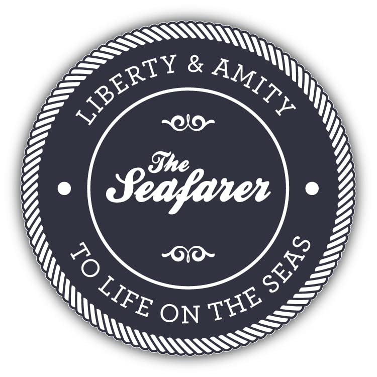 The Seafarer Liberty and Amity Stamp Car Bumper Sticker Decal