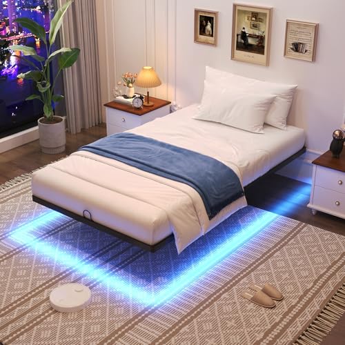 Awesofurni Floating Bed Frame with LED