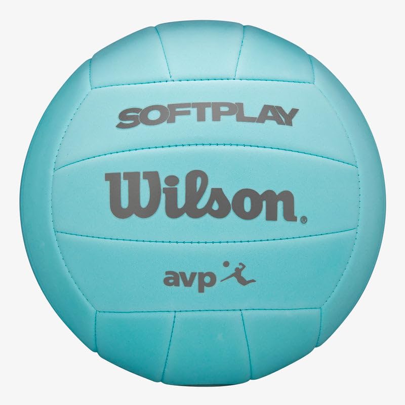 WILSON AVP Soft Play - Balón de voleibol, tamaño oficial, color azul