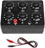 Caja de Resistencia Década de Alta Precisión 0-100KΩ (Paso de 0.1Ω) - Resistencia de Grado de Laboratorio de 6 Rangos para Pruebas Electrónicas/Educación/Uso Industrial, Incluye Pinzas de Cocodrilo Rojas/Negras 1
