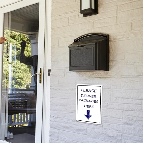 2-Stück Leeres Alu-Schild DIY Tafel Weiße Schilder mit Schwarze Rahmen Nachrichtentafel Metal Weiße, 25x35cm Blanko-Aluschild (Black)