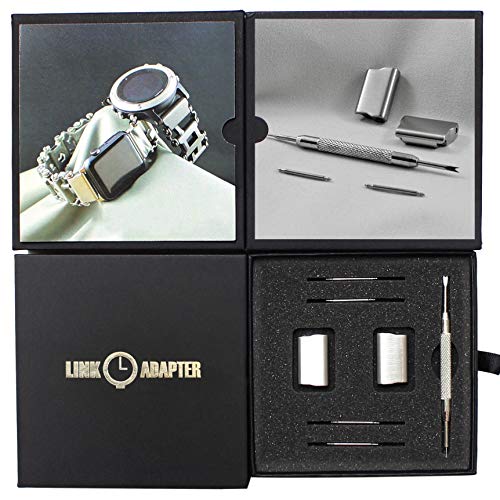 Link- watch adapter compatible with LEATHERMAN TREAD LT - Stainless Steel (Lug size 16mm, Stainless Steel, TREAD LT)