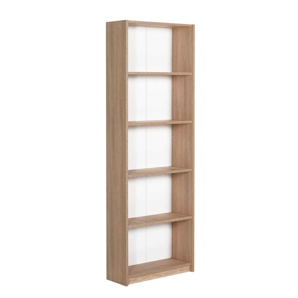 Adore Furniture Max Large 5 Shelves Modern Storage Shelving Unit, 58 cm Width x 170 cm Height x 23 cm Depth, Sonoma