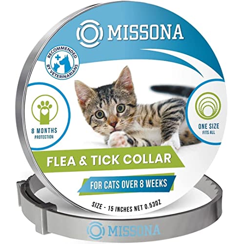 Missona Flea Collar for Cats and Kittens, Flea and Tick Collar for Cat, 8 Months Flea Prevention for Cats with Essential…