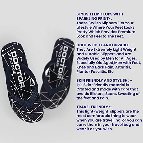 Image of DOCTOR EXTRA SOFT Women's Orthopedic and Diabetic Comfort Ortho Care, Bathroom Rubber Flip-Flops and House Slipper [OR-D-02]
