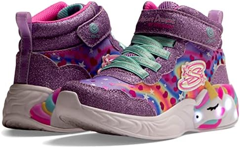 Skechers Kids Girls Unicorn Dreams-Magical Drea Sneaker, Lavender/Multi, 2 Little Kid | Image 3