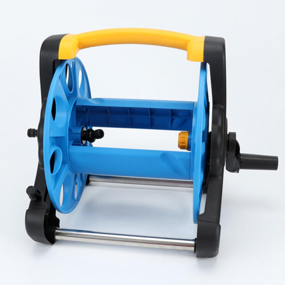 SHINEOFI Carrete de Manguera Independiente Azul para Jardín Material Pp Resistente al Desgaste y Diseño Que Previene Enredos, Adecuado para Patio y Almacenamiento