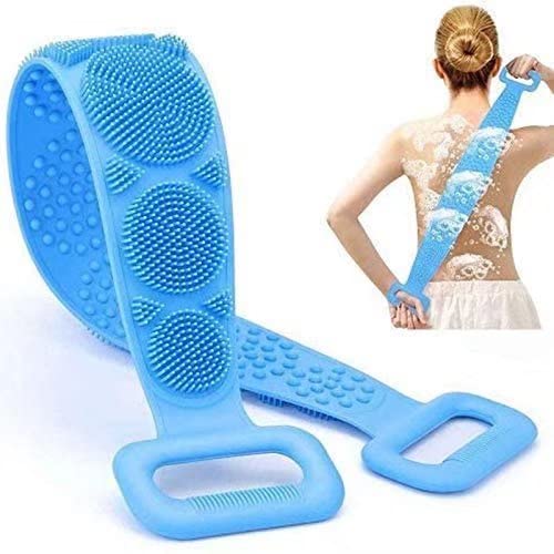 Silikon-Körperbürste Extra Lang – Peeling & Massage In Der Dusche | 80 Cm Mit Griff, Für Frauen, Männer & Kinder