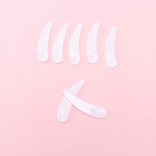 Miniatura 7 de FOMIYES Cucharas de mezcla, 50 unidades desechables de maquillaje, máscara facial, cuchara de plástico cosmético, espátula de plástico, herramientas