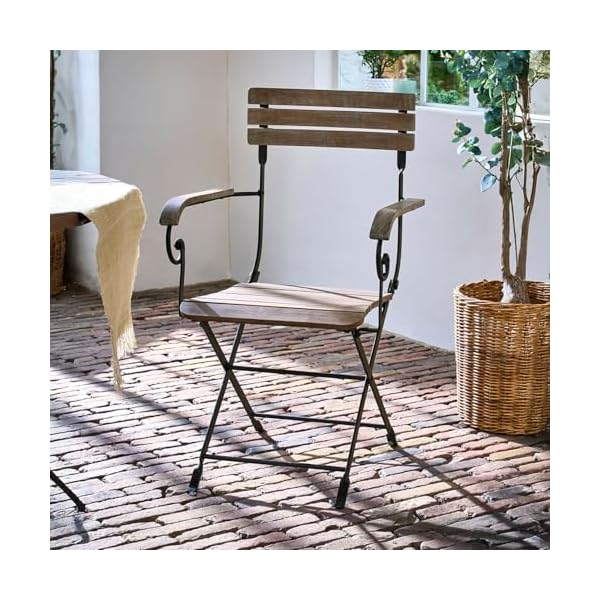 Loberon Klappstuhl Arémont Teak & Eisen