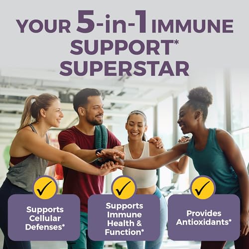 Viva Naturals Elderberry with Vitamin C and Zinc for Adults - 5 in 1 Sambucus Black Elderberry Capsules with Vitamin D3 5000 IU Immunity Supplement, Sambucus Elderberry Immune Support Supplement - Image 7