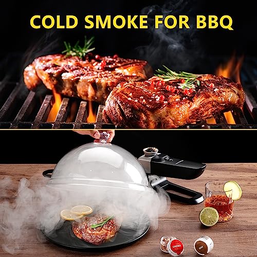 Smoking Gun Wood Smoke Infuser - 13 PCS Premium Kit, Smoker Machine with Accessories and Wood Chips - Cold Smoke for Food and Drinks - Gift for Man - Thumbnail 4