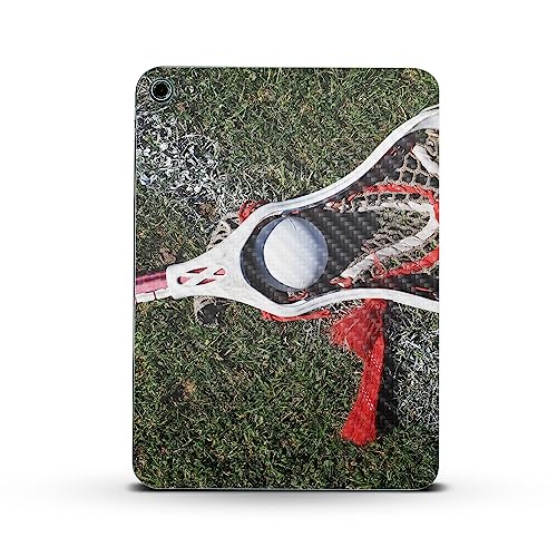 Image of MightySkins Carbon Fiber Skin Compatible with Apple iPad 10.9 inch 10th Gen (2022) Full Wrap Kit - Lacrosse Ball | Protective, Durable Textured Carbon Fiber Finish | Easy to Apply | Made in The USA