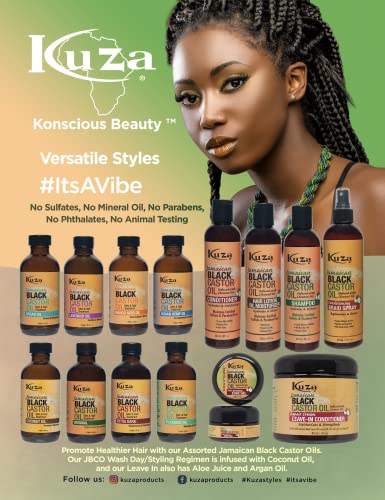 Kuza Naturals żel z jamajskim czarnym olejem rycynowym przeciw łamaniu, 56 g