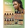 Kuza Jamaican Black Castor Oil Anti-Breakage Edge Gel - Infused with Coconut Oil - for Dry, Fragile Hair, 2 oz
