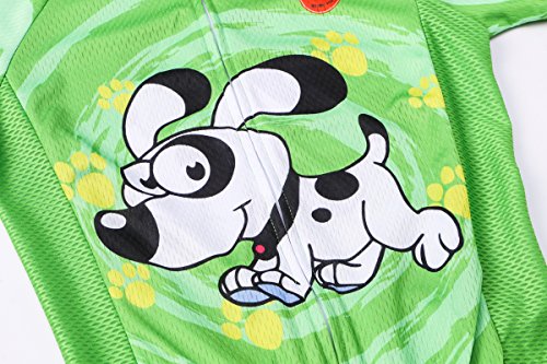 Conjunto infantil de jérsei para ciclismo, roupa para meninos e meninas, shorts, Dog, Medium