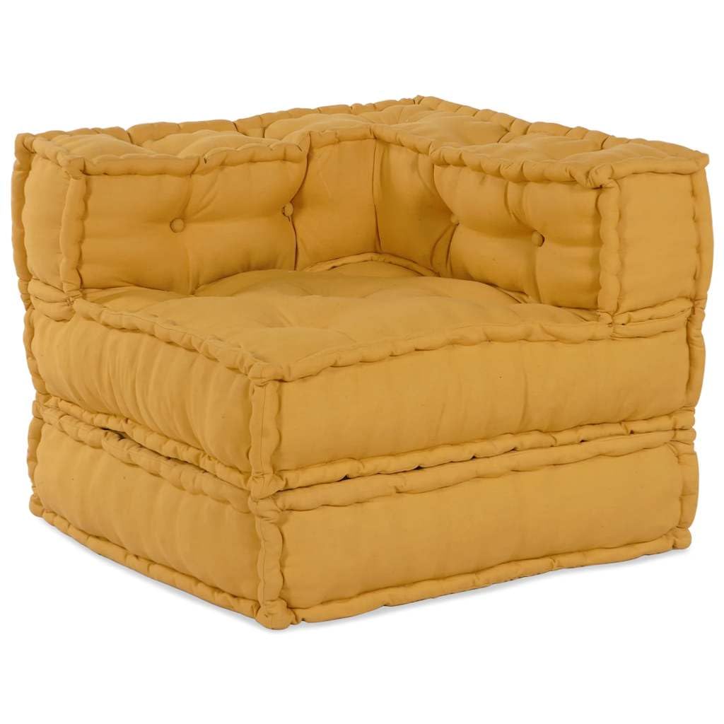 Sofá Modular de Tela Amarillo 70x70x54 para aprovechar pisos pequeños