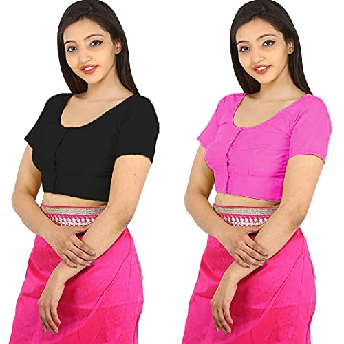 Image of Namita Women's Rubia Cotton Solid Half Sleeve Blouse
