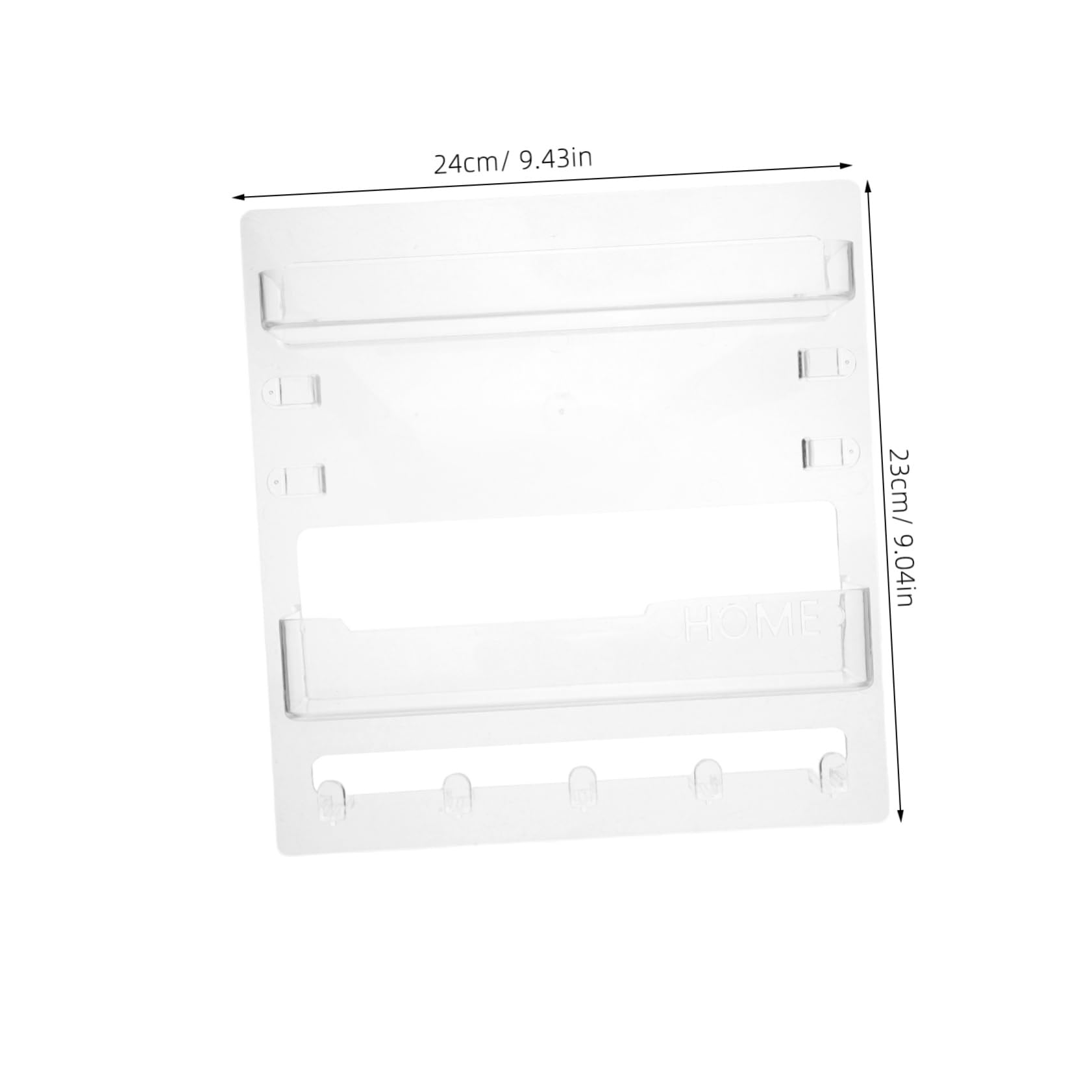 PRETYZOOM Wall Mounted Storage Organizer Shelf Versatile Indoor Display Rack for Collectibles Remote Control Keys Space Saving for Living Room Entryway