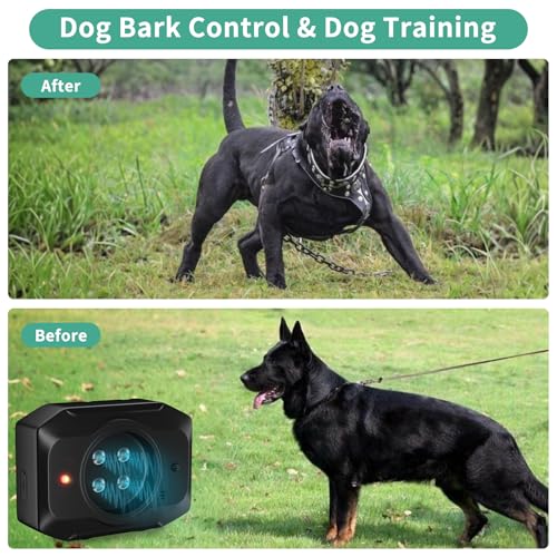Antibell Gerät für Hunde, 55Ft Akustische Anti-Bell-Mittel mit Fernbedienung, 3Modi Ultraschall-Bellstopper für Hunde Innen Draußen, Antibell für Hunde Kleiner Großer Mittelgroßer Hunde Anti Bell