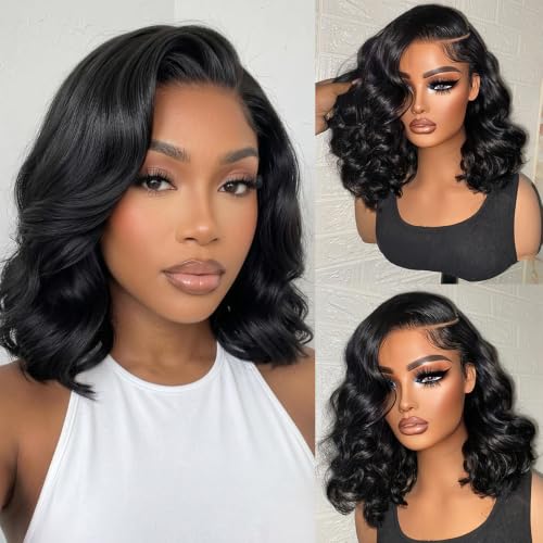 Bob Human Hair 13x6 Lace Front Bob Wig 12 Inch