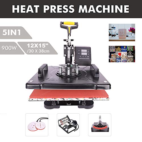 PODEC Macchina Per Pressa Di Calore 5 In 1, Pressa Di Calore 15x15 - Foto 8