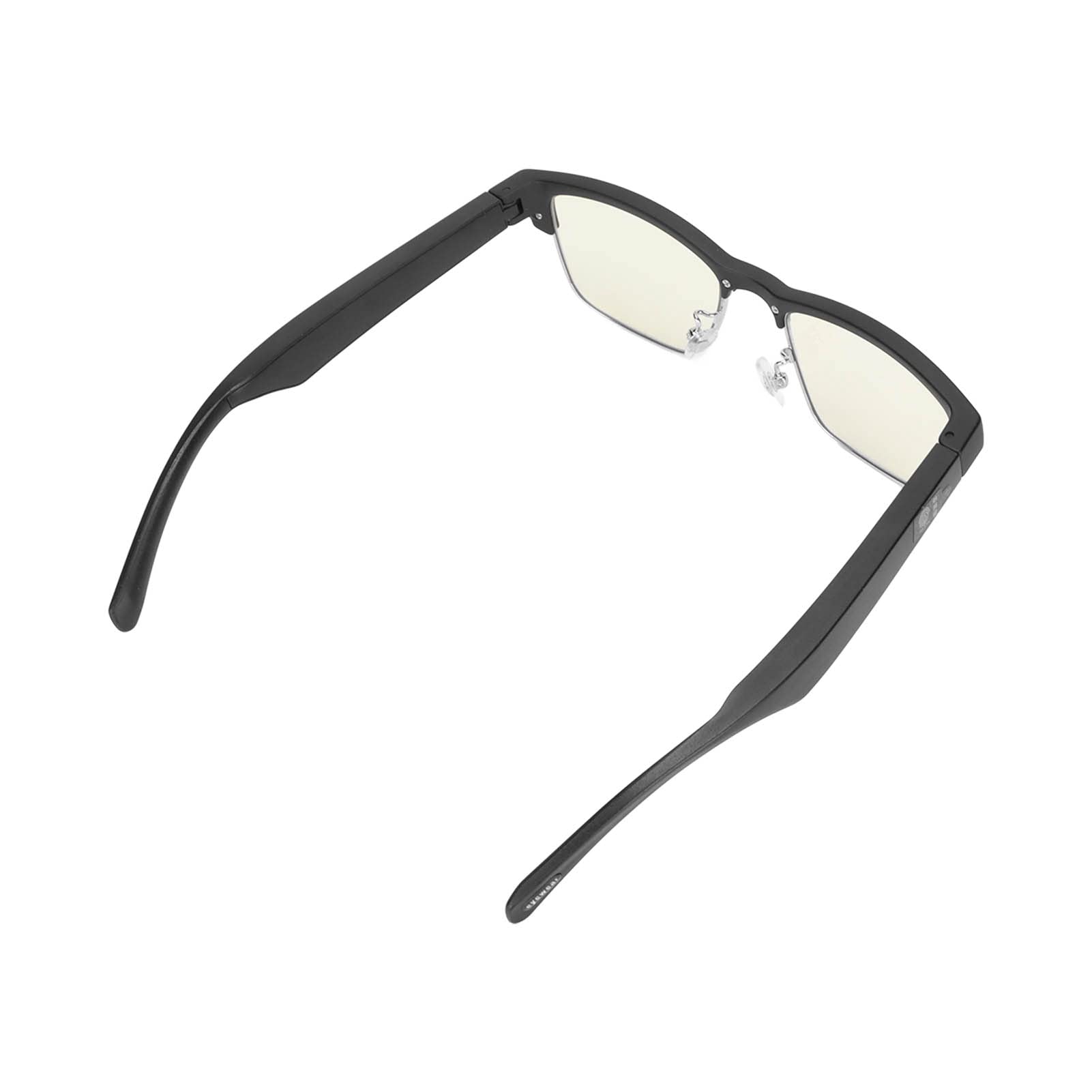 Naroote Occhiali Intelligenti Wireless con Cuffie Auricolari Aperte per Musica e Chiamate per attività All'aperto (Modello con montatura in argento)