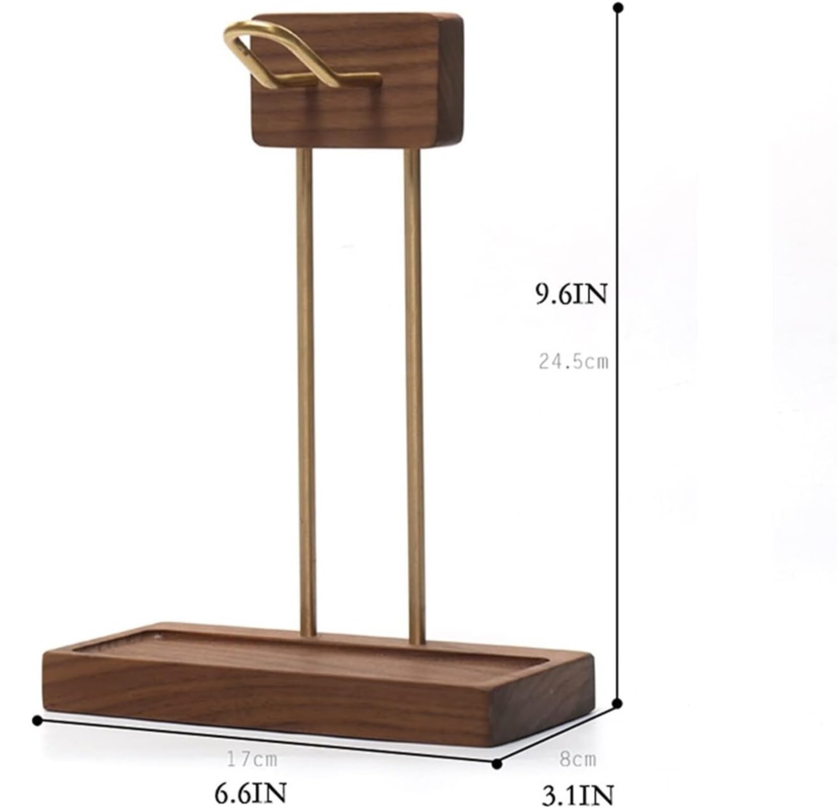 Gaming Accessori Appendiabiti per Display per Cuffie da Gioco con Supporto per Cuffie in Legno di Noce per la Maggior Parte delle Dimensioni delle Cuffie Stand Over-Ear da Gioco