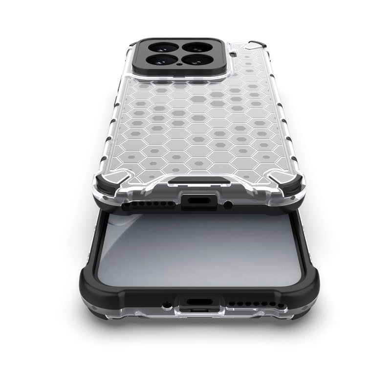 Image of Plastic Bumper Back Case Cover for Xiaomi 15 5G / Mi 15 5G (Transparent)