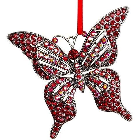 Whatsign Butterfly Ornaments for Christmas Tree Decorations 2024 Monarch Butterfly Christmas Ornament Butterfly Decor Christmas Tree Ornaments Butterfly Ornament Keepsake Gifts for Women Girls Kids Cover