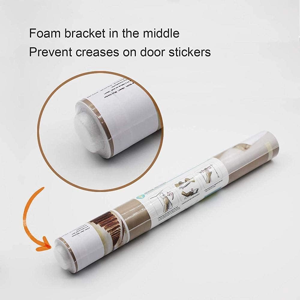 3D Peel & Stick Murals - Telephone Booth - Wallpaper Self-Adhesive Door Decals - Removable PVC Waterproof Door Poster - Bedroom/Living Room - 33.9" x 78.7"