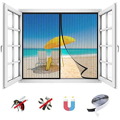 Mosquitera Ventana Magnetica, Anti Insecto Cortina Mosquitera Puertas Adsorción Magnética Cover