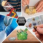 NATIONAL GEOGRAPHIC Earth Science Kit - Science Experiments & STEM Activities for Kids, Crystal Growing, Build a Volcano, Gemstone Dig Brick & Rock Collection, Geology Kit for Kids