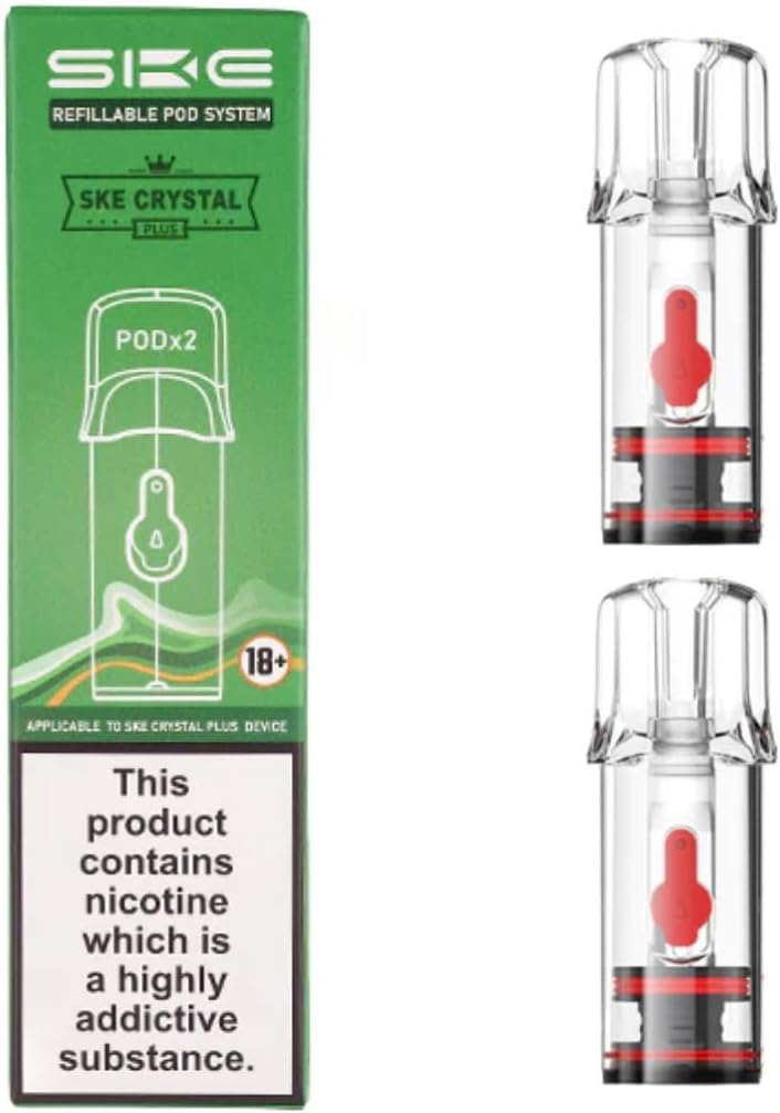 disposable vapes without nicotine SKE Crystal Plus Refillable Pods (1.1ohm)