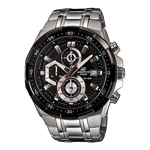 Image of Casio Edifice EFR-539D-1AVUDF Analog Black Dial Men Watch Silver Metal Strap (EX191)