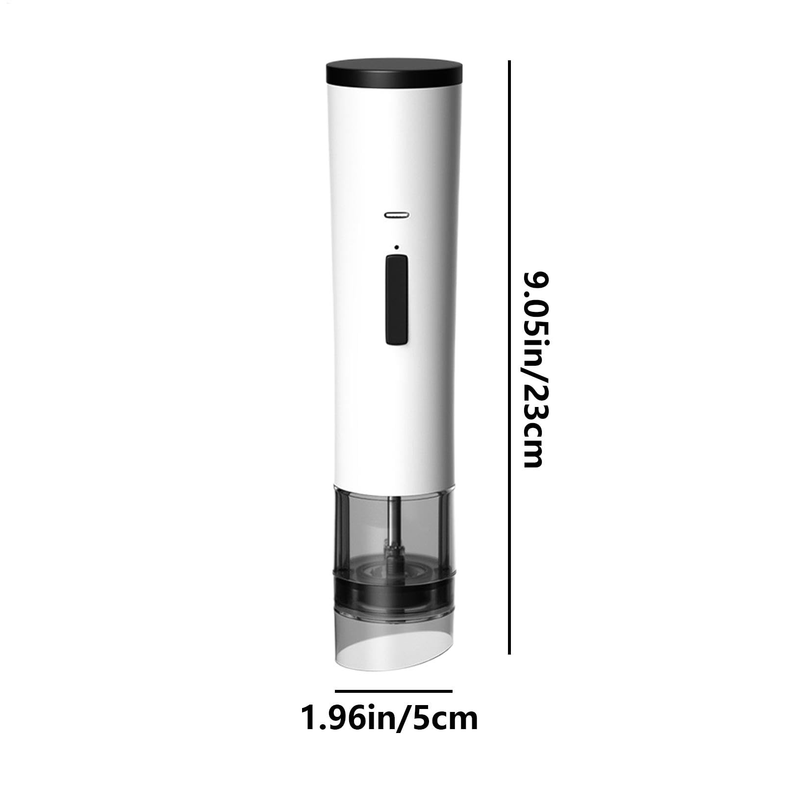 Molinillo de pimienta eléctrico portátil,Molinillo de pimienta eléctrico - Molinillo de pimienta automático portátil - Molinillo eléctrico de sal y pimienta, batería integrada de 1200mAh