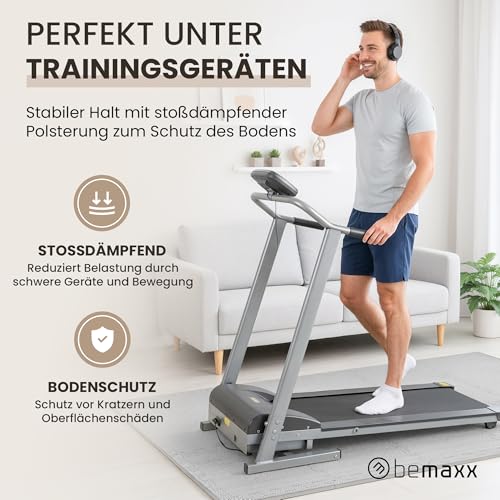 bemaxx Bodenschutzmatte Fitness - Sportmatte Fitnessmatte Gymnastikmatte Puzzlematte Yogamatte Turnmatte Trainingsmatte Spielmatte Fallschutzmatte Laufbandmatte - Gym Workout Pool Garage