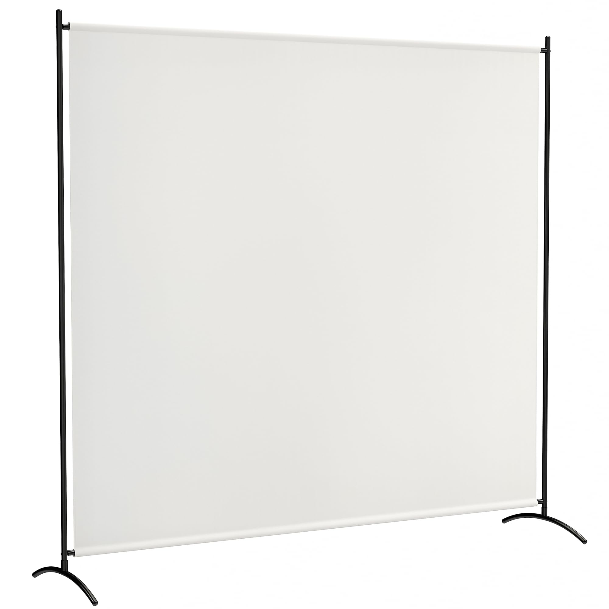 Outsunny Paravent Extérieur à Panneau Unique UV30+ 180H cm Beige | Séparateur de Pièce, Panneau Brise-Vue, Base Stable, pour Intérieur et Extérieur
