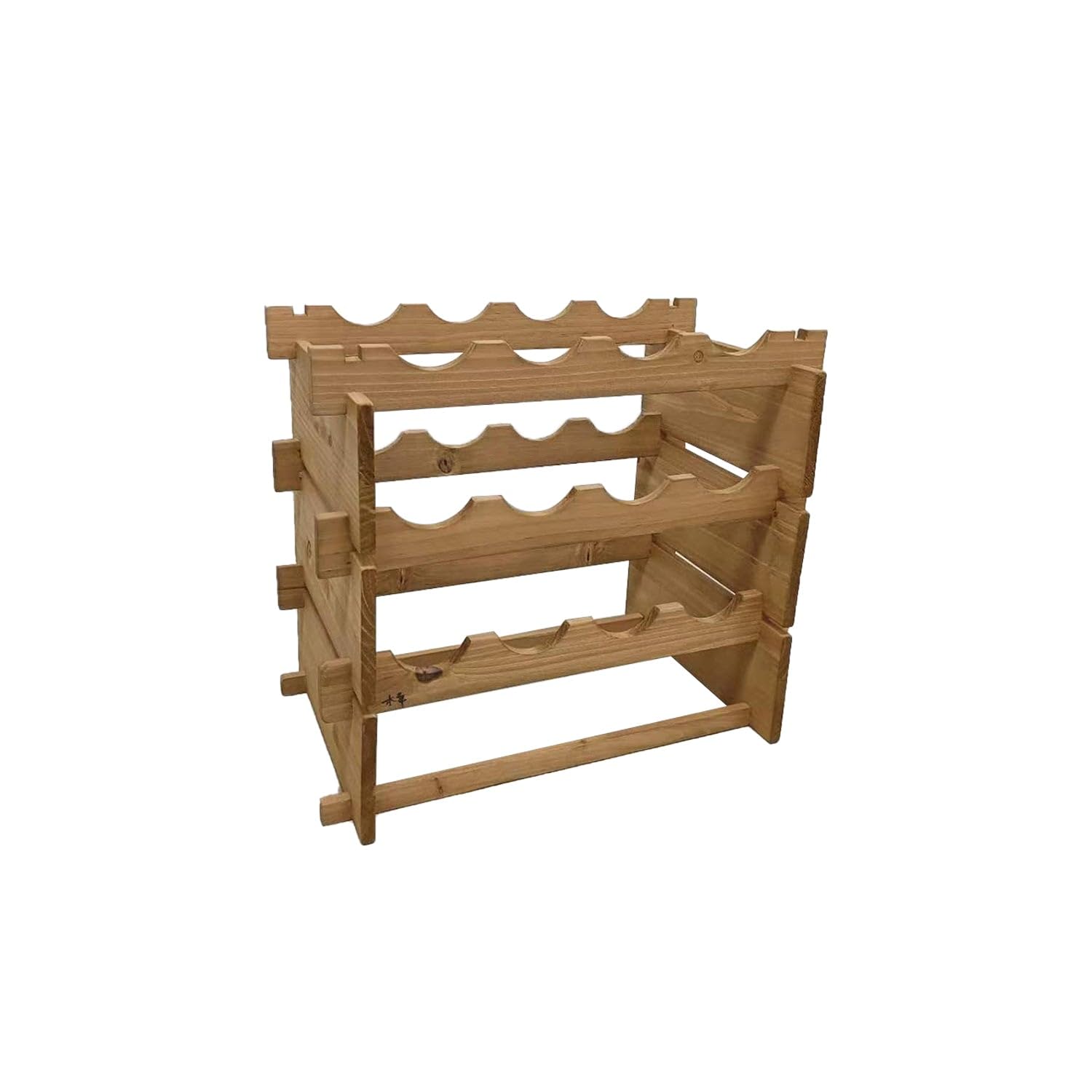 LIN HOME XZ-22286 Botellero Vino Madera para Almacenar de Manera Óptima hasta 12 Botellas de Vino — view 11