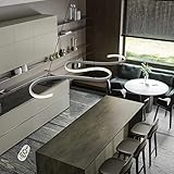 ♥Dimension: 94.5*40*2cm. Leistung: 45W. Kabelslänge: 150cm. Die Leuchte ist durch ein verstellbares Stahlseil sekundenschnell in der Höhe einstellbar.