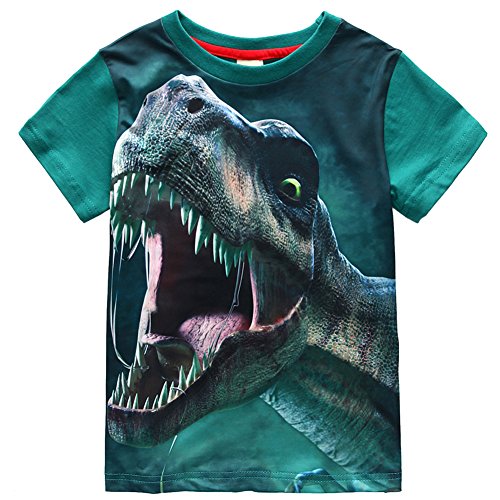 Image of Frogwill Boys Girls Shirts 3D Graphic T-Shirt Neon Clothes Short Sleeve Animal Print Tee 5-13 Years