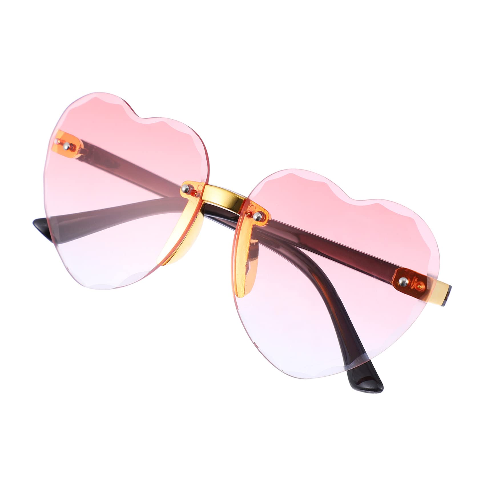 BESPORTBLE Kids Heart Sunglasses 1 Pair Gradient Love Frameless Sunglasses Kids Party Favors Fashion Item for Children