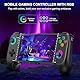 HELLCOOL Wireless Handy Controller, Handheld Smartphone Controller mit Hall Joysticks für Android/iPhone, Controller kompatibel mit PS Remote Play/Xbox Cloud/Steam Link/GeForce Now/MFi Apple Arcade