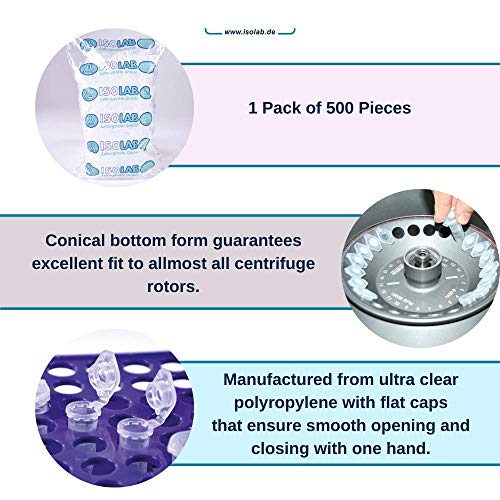 ISOLAB - Provette per centrifuga da 2,0 ml
