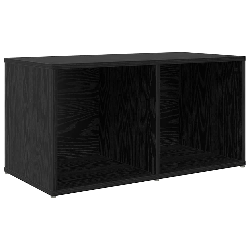 TV-Schrankset Wandmontiert 3-teilig, Schwarz Holzwerkstoff, Modernes Media-Center für Wohnzimmer und Schlafzimmer, Elegante Schwebende TV-Konsole mit Stauraum